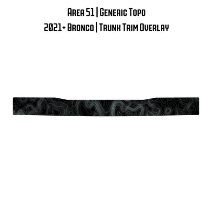 Topo Trunk Trim Overlay / Protector - 2021+ Bronco