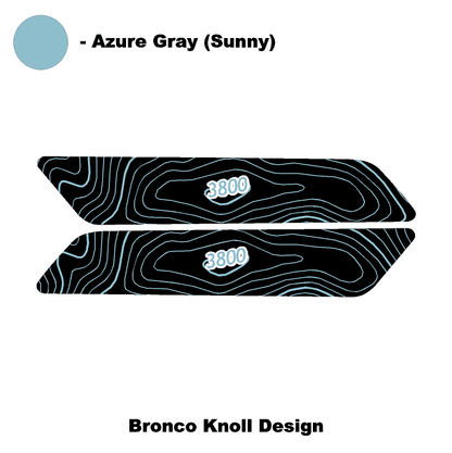 Topo Interior Front Door Grab Handle Overlay Kit (Printed + Laser Series) - 2021+ Bronco