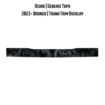Topo Trunk Trim Overlay / Protector - 2021+ Bronco
