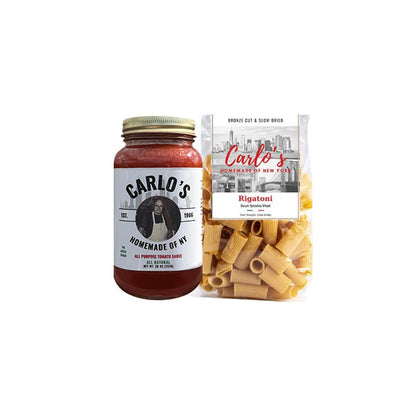 Dinner Deal Combo | Carlo's Homemade Pasta Sauce + Bronze Cut Pasta Slow Dried Pasta