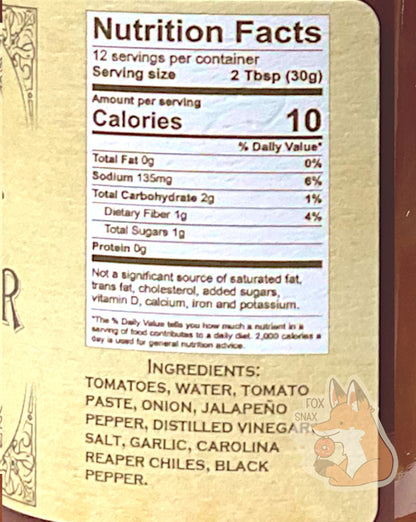 Buc-ee's Carolina Reaper Salsa