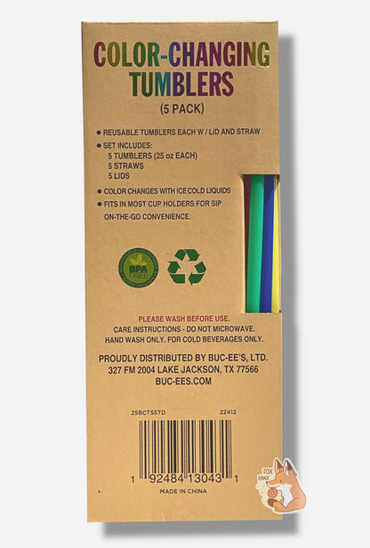 Buc-ee's Tie Dye Color Changing Tumblers
