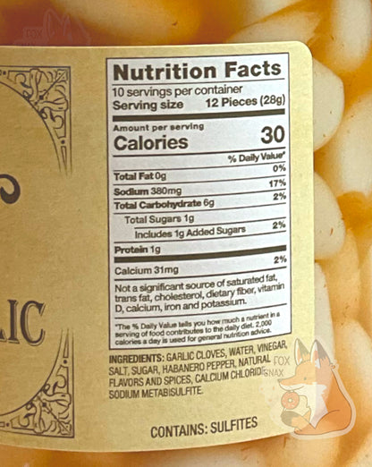 Buc-ee's Pickled Habanero Garlic