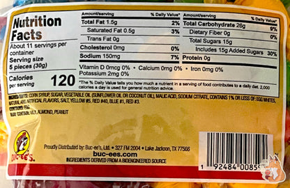 Buc-ee's Sour Salt Water Taffy