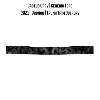 Topo Trunk Trim Overlay / Protector - 2021+ Bronco