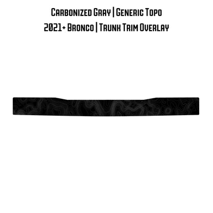 Topo Trunk Trim Overlay / Protector - 2021+ Bronco