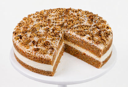 Andy Anand Sugar-Free Carrot Cake, 9-Inch, 3.2 lb – Moist & Flavorful, Diabetic-Friendly, All-Natural, No Preservatives, Birthday Gift Box