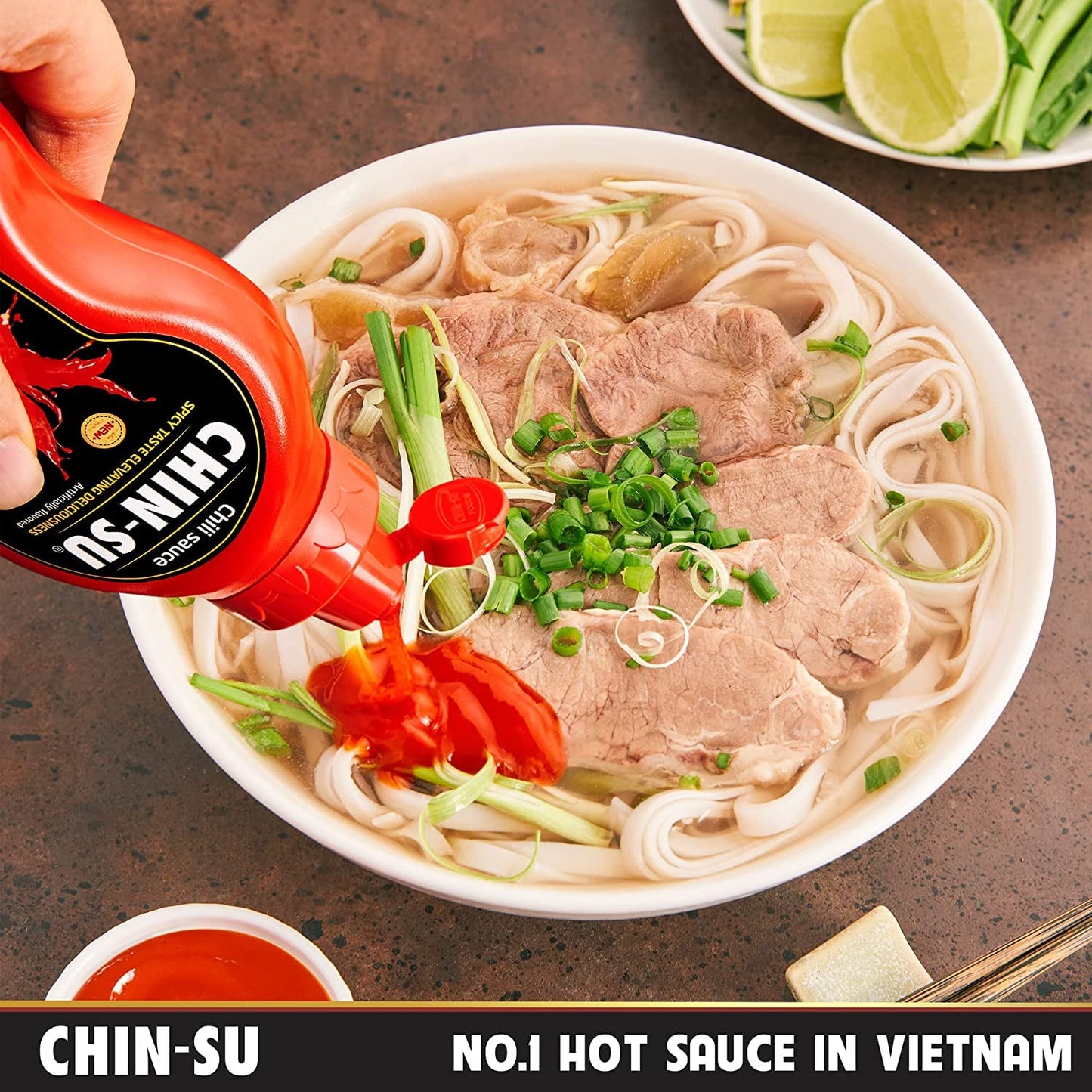Chin-su Vietnamese Hot Sauce, Sweet Sriracha Chili Sauce 17.6 Oz (500g)