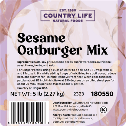 Sesame Oatburger Mix