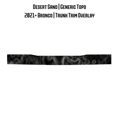 Topo Trunk Trim Overlay / Protector - 2021+ Bronco