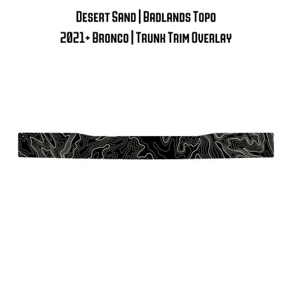 Topo Trunk Trim Overlay / Protector - 2021+ Bronco