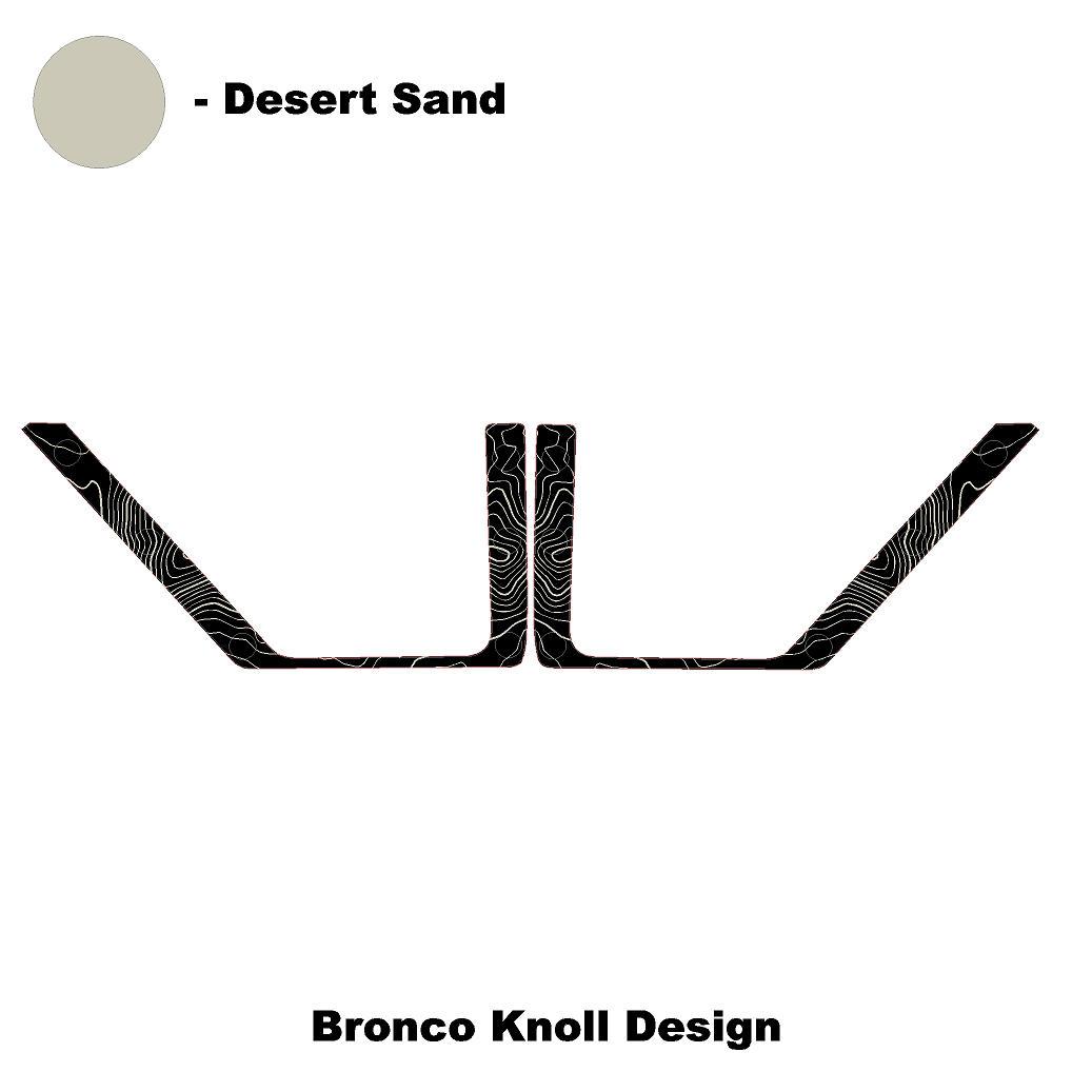 Topo Front Door Net Trim Overlay Kit (Printed Series) - 2021+ Bronco