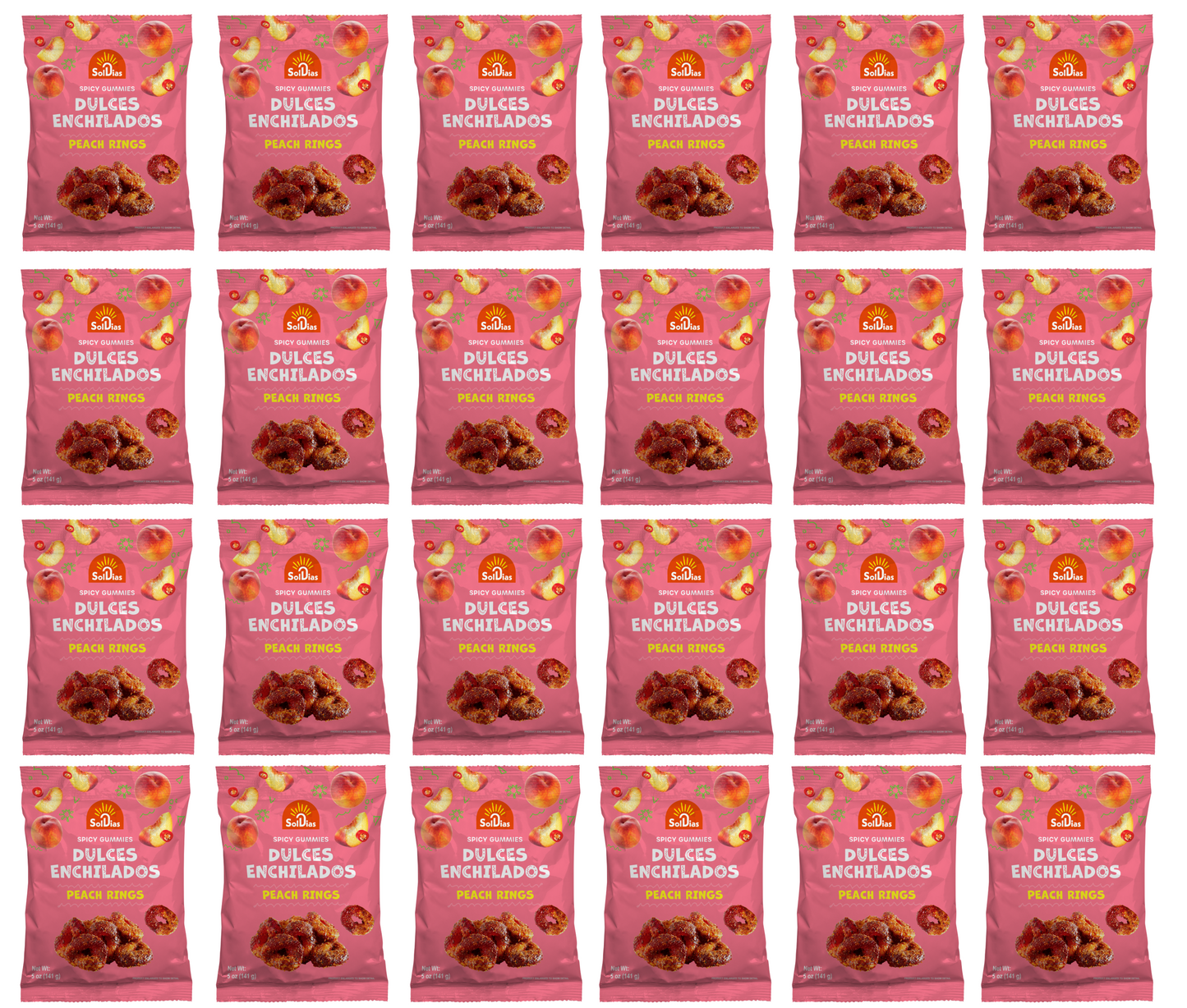 Dulces Enchilados - Spicy Peach Rings 5 oz