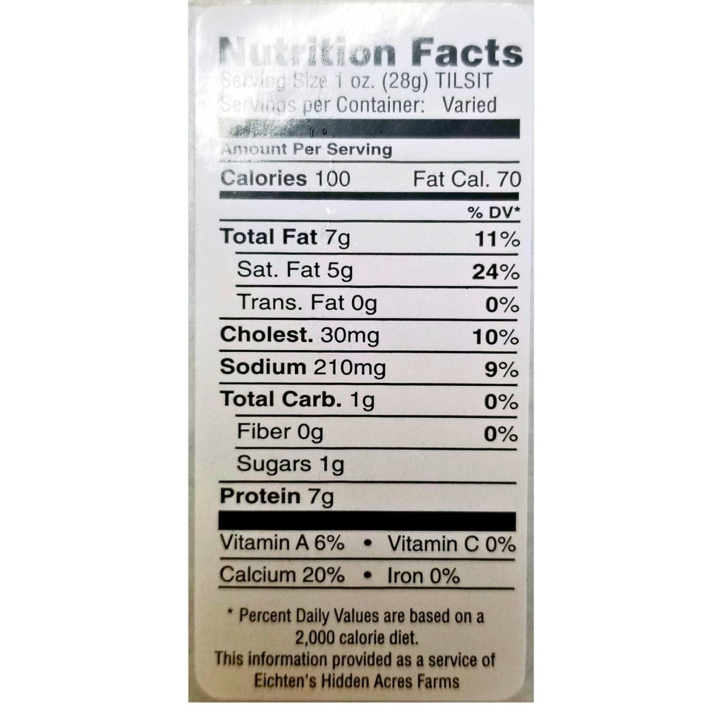 Tilsit Cheese - Eichtens Cheesee