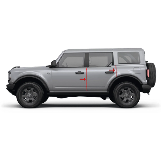 eXpert Door Edge Protection Film (Clear PPF) - 2021+ Bronco