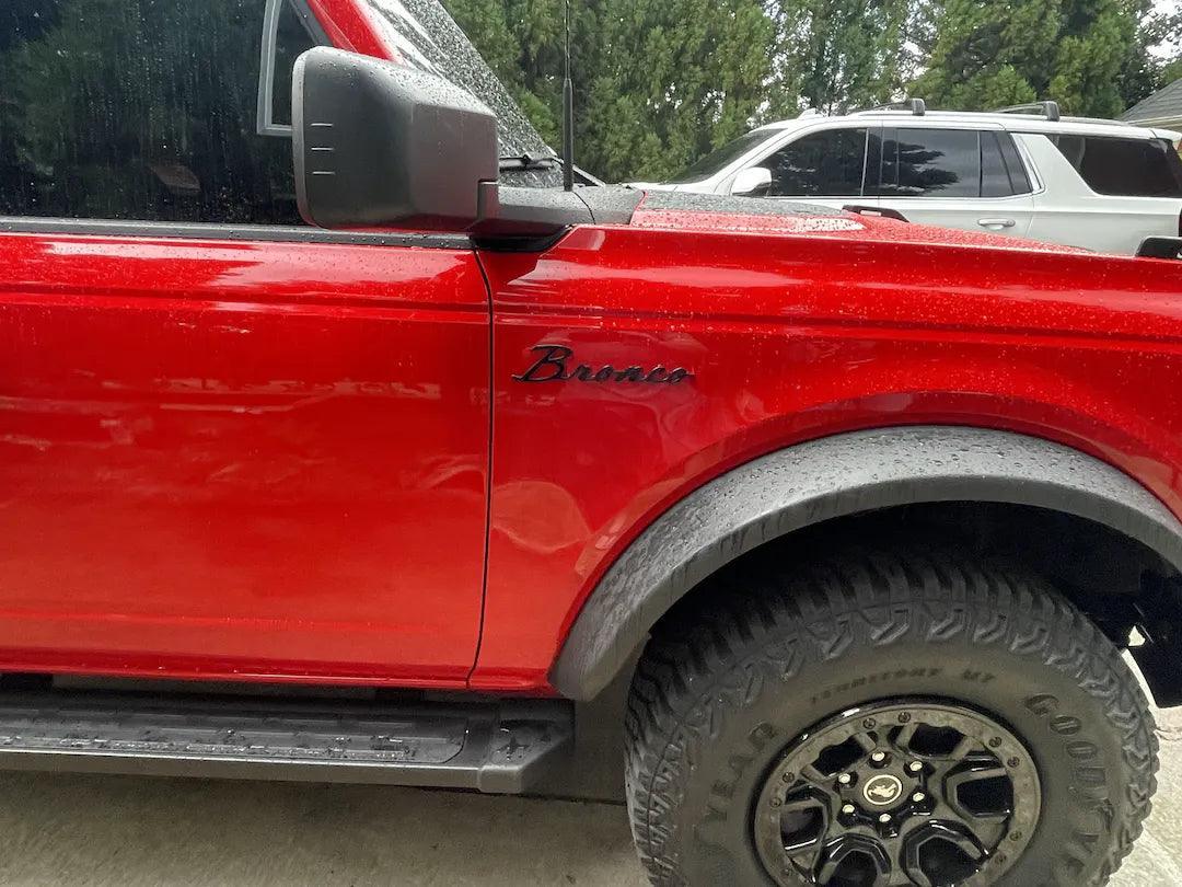 Ford Bronco Cursive Script Metal Emblem Templates - 2021+ Bronco