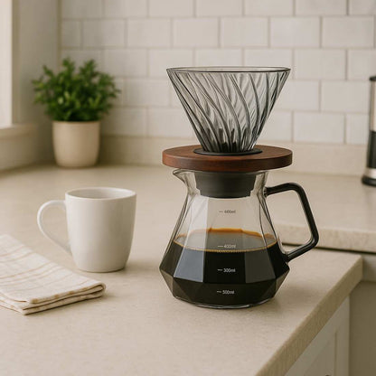 Glass Pour Over Set