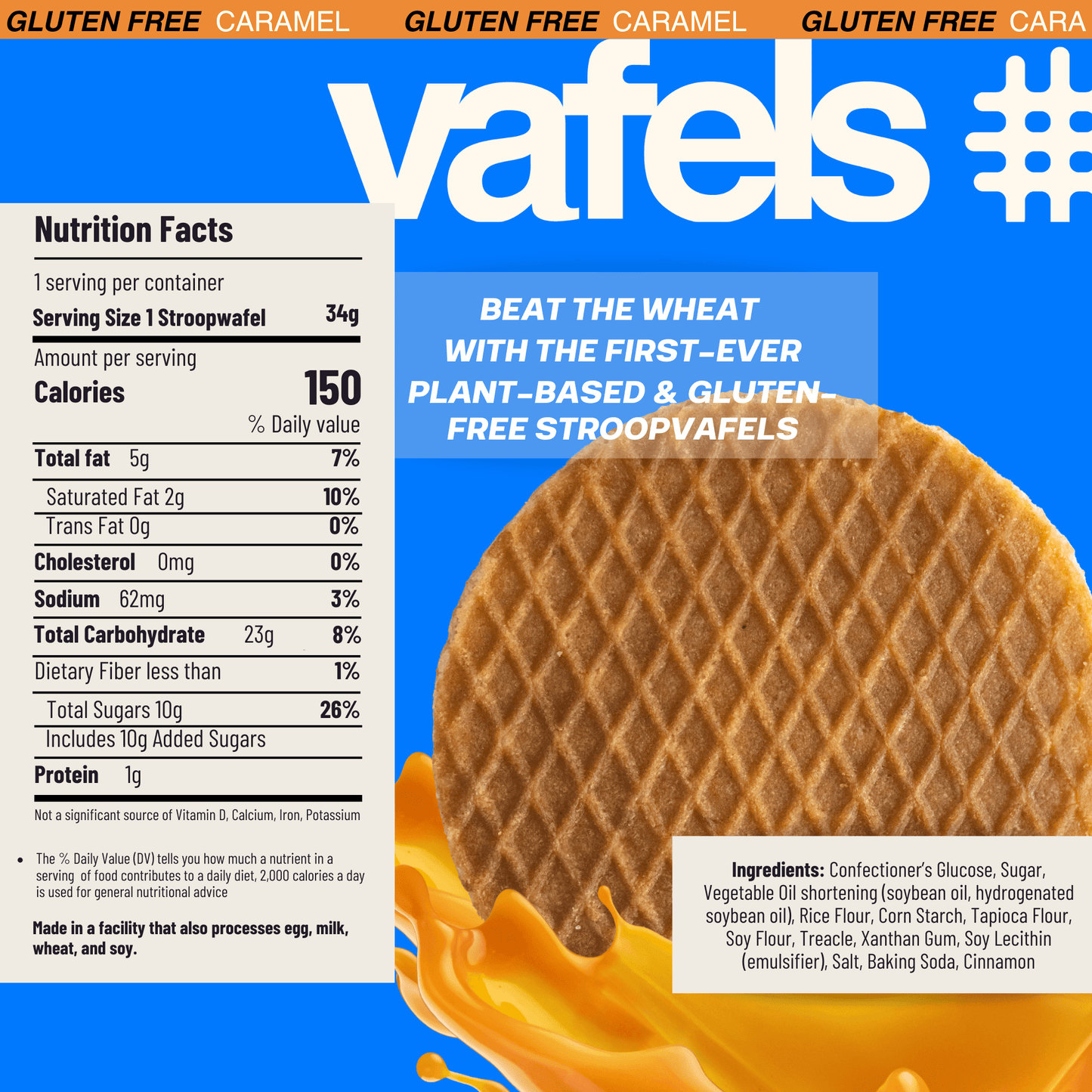 Gluten-Free Caramel Stroopvafels - Box of 10
