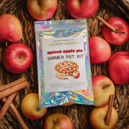 Stovetop Simmer Pot Potpourri Kit- Spiced Apple Pie