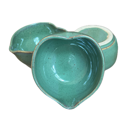 Handcrafted Heart-Shaped Matcha Bowl