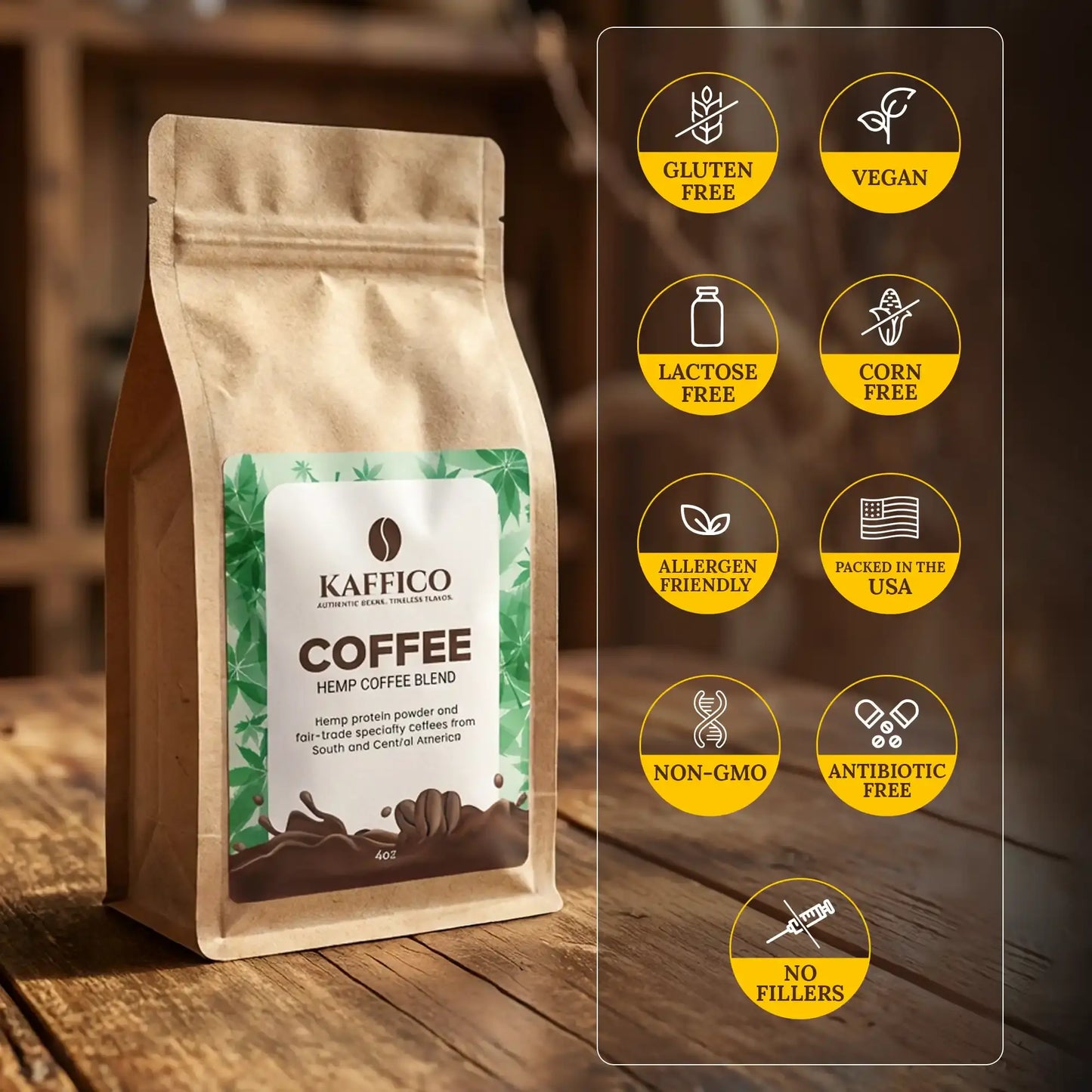Hemp Coffee Blend - Medium Roast