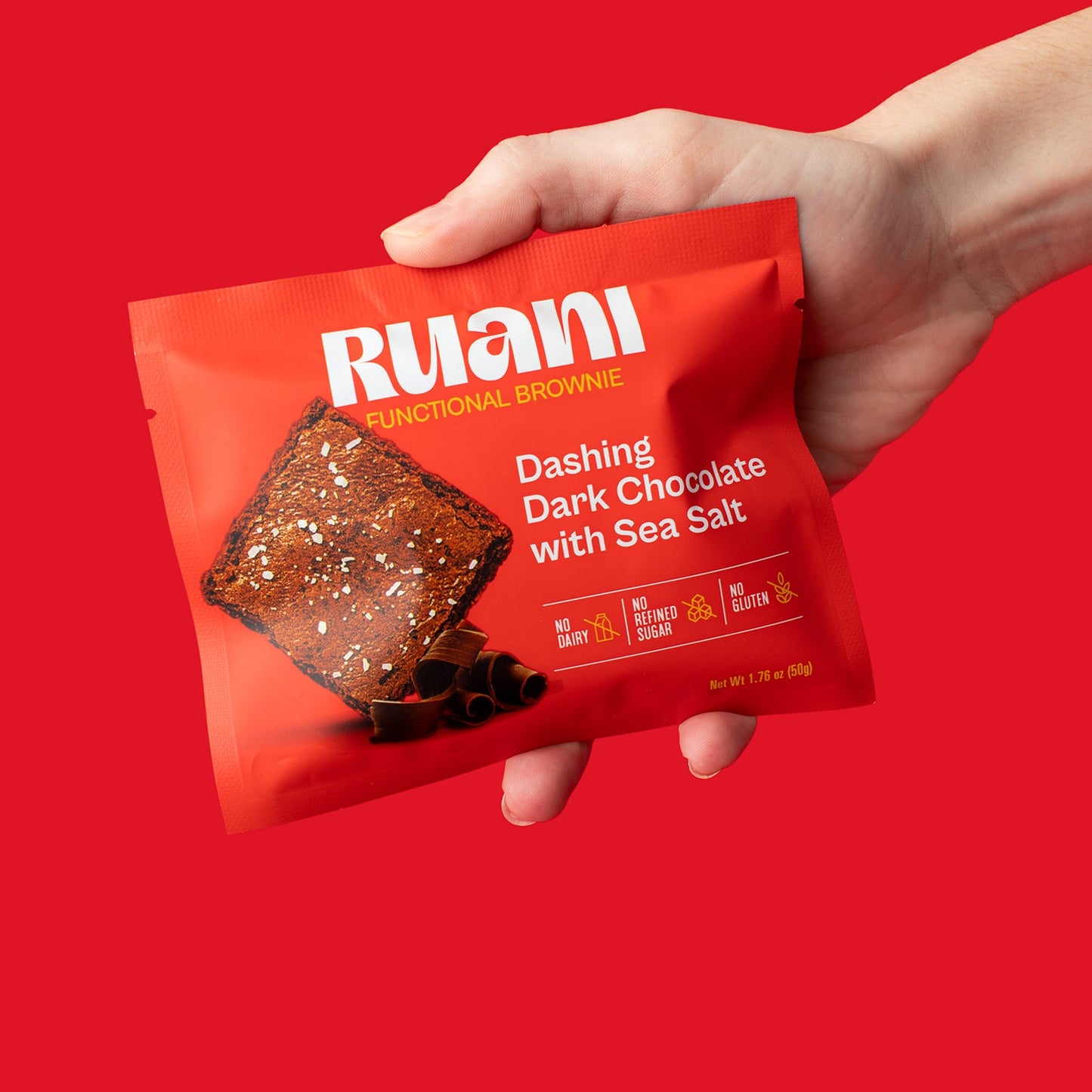 6 pack Dashing Dark Chocolate Brownie with sea salt