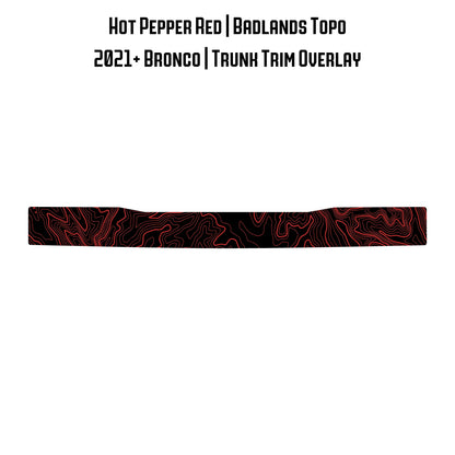 Topo Trunk Trim Overlay / Protector - 2021+ Bronco
