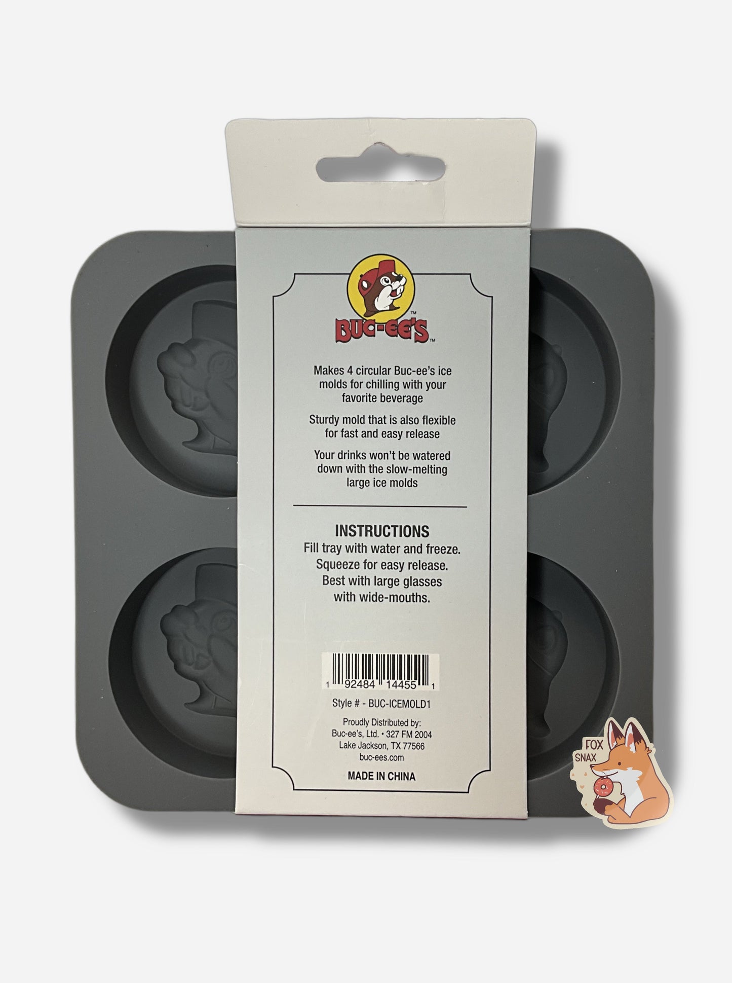 Buc-ee's Ice Mold Tray
