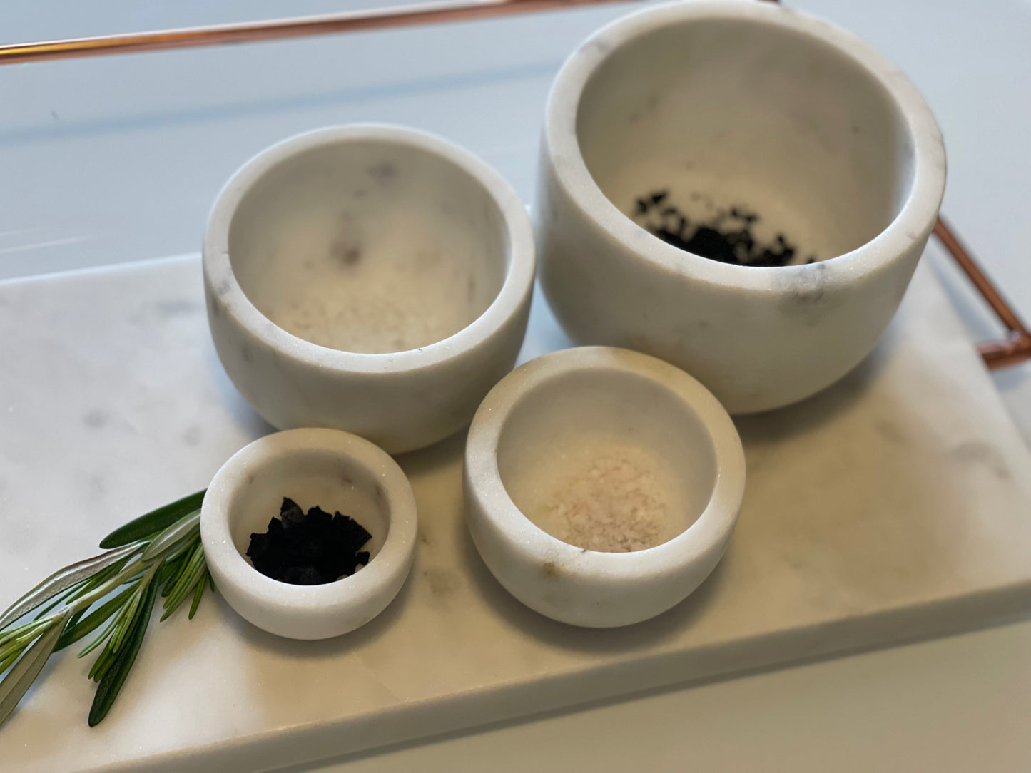 Marble Bowl Set & Measuring Cups