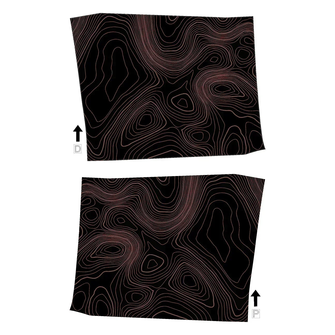 Topographic Interior Door Handle Overlays - 2024+ Land Cruiser