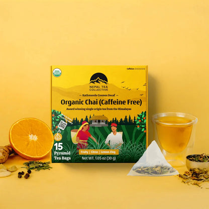 Kathmandu Cosmos (Unique Herbal Chai)-15 Pyramid Tea Bags