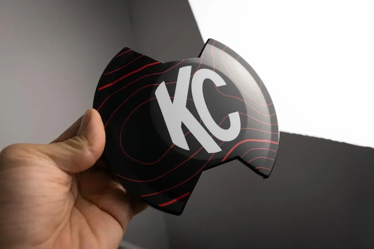 KC HiLITES 6" SlimLite LED Cover Topo Overlays - Universal