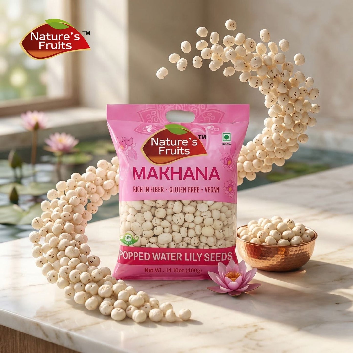 Makhana (Popped Water Lily Seeds)
