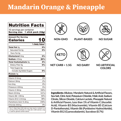 Mandarin Orange & Pineapple - Zero Sugar