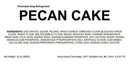 Andy Anand Caramel Pecan Cake, 9-Inch, 2 lb – Gift Boxed, Birthday, Wedding, Anniversary, Christmas, Mother's & Father's Day Dessert Gift