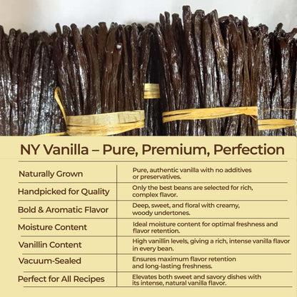 Premium Grade A Vanilla Beans Whole Bulk Pods