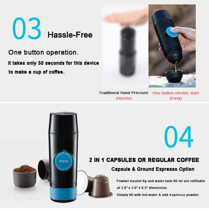 PORTABLE ESPRESSO MAKER