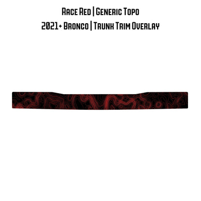 Topo Trunk Trim Overlay / Protector - 2021+ Bronco