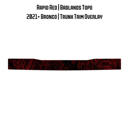 Topo Trunk Trim Overlay / Protector - 2021+ Bronco