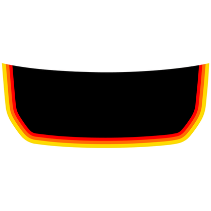 Retro Stripes Hood Overlay (Matte or Gloss) - 2021+ Bronco