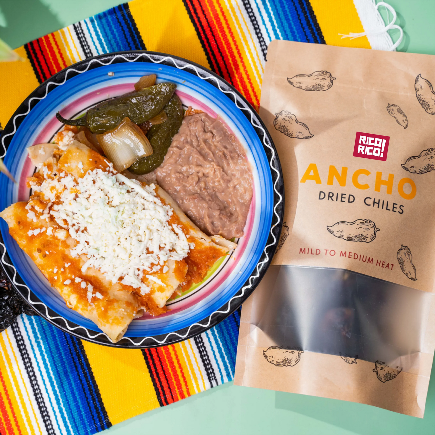 Dried Mexican Chiles 3-Pack – Ancho, Guajillo & Arbol Peppers
