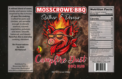Campfire dust bbq rub