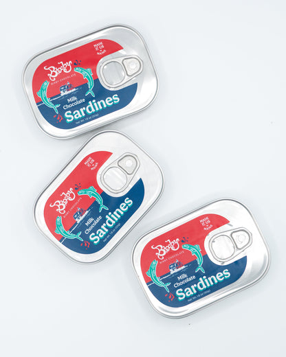 Chocolate Sardines, Tinned