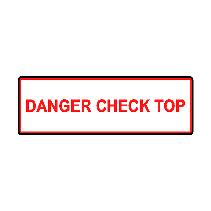 Soft Top Warning Labels - 2021+ Bronco