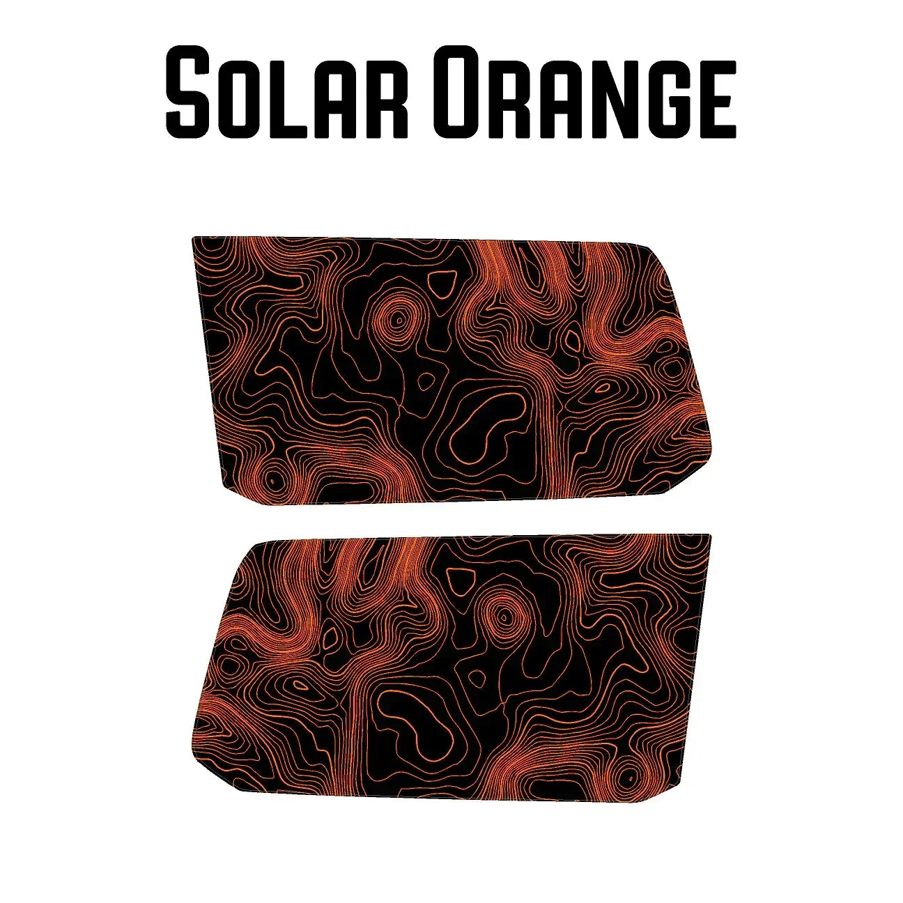 Topographic Rear Window Map Overlays V3 (Perforated) - 2025+ 4Runner