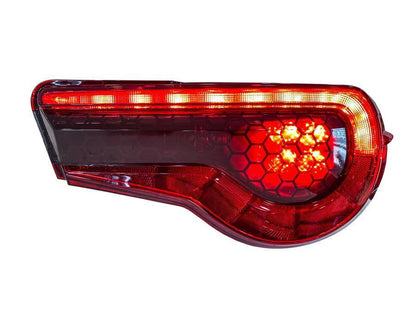 Special Edition Dark Smoke Honeycomb Tail Light Overlays - 2017-2021 Toyota 86 / Subaru BRZ