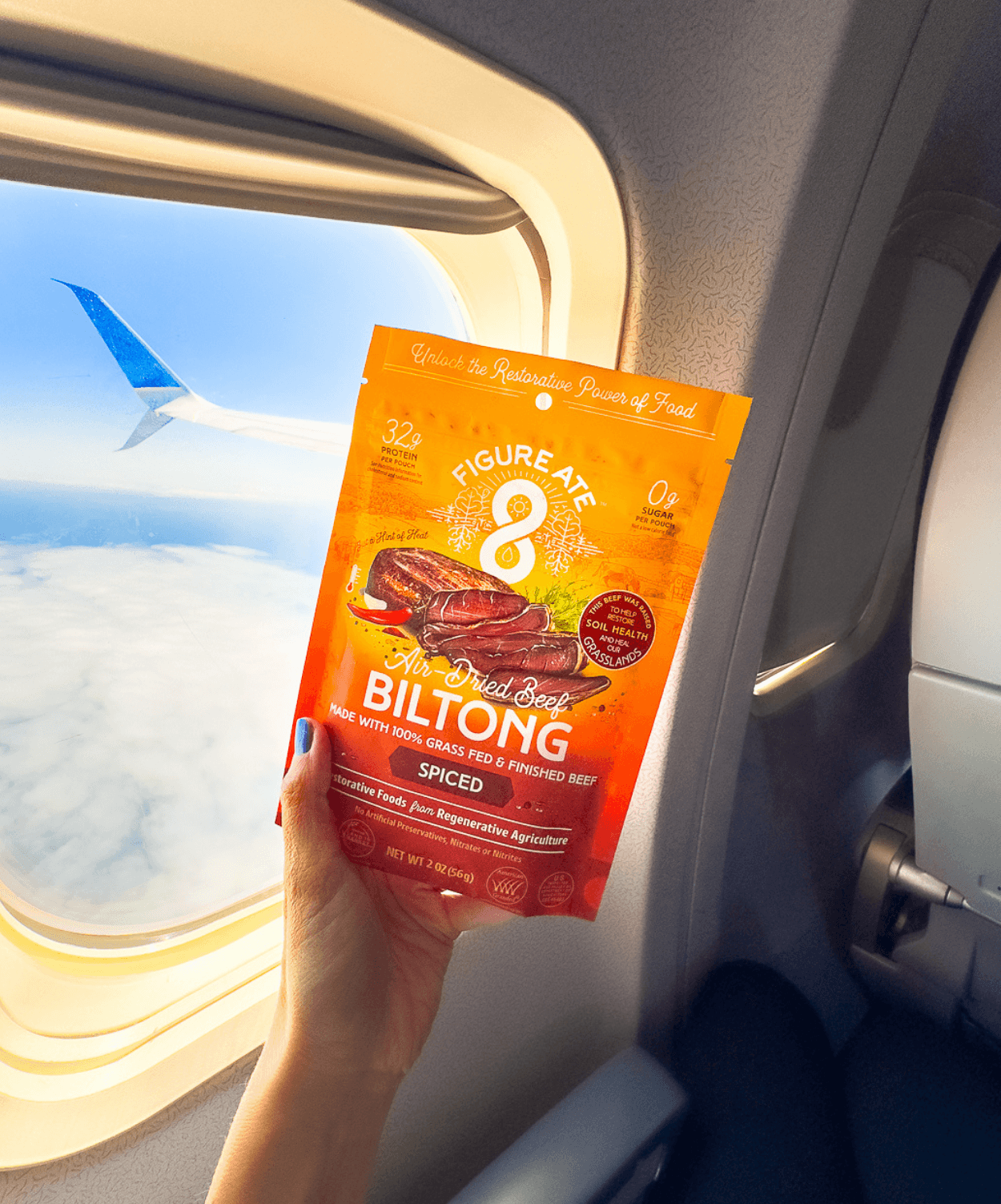 Spiced Grass Fed & Finished Beef Biltong