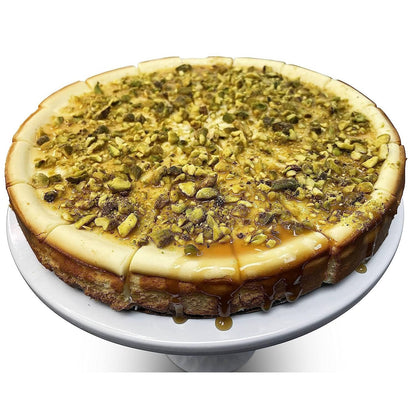 Andy Anand Gluten-Free Caramel Pistachio Cheesecake, 9-Inch, 2 lb – Freshly Baked, Real California Cream Cheese, No Preservatives Gift Box