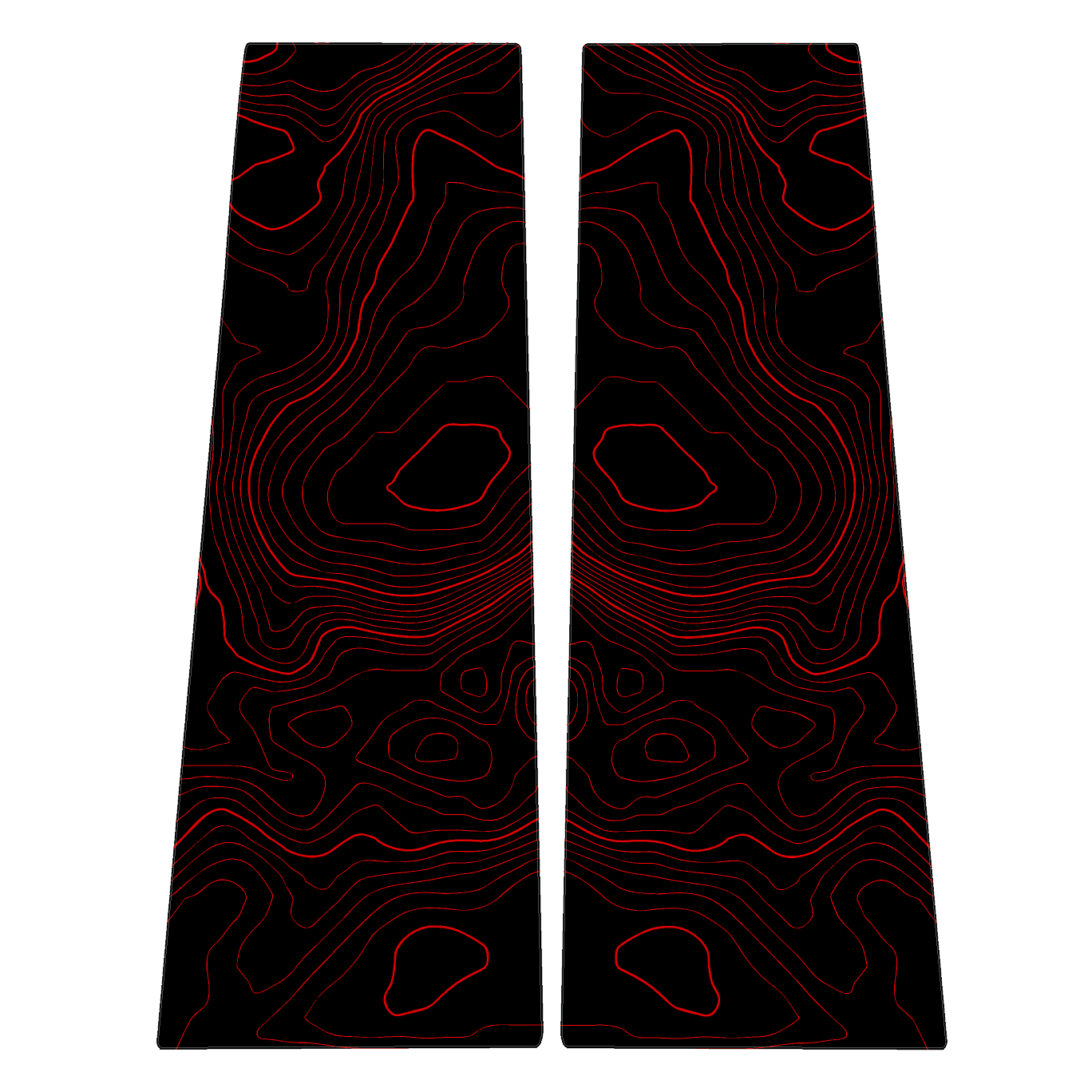 Topographic B Pillar Overlays - 2024+ Ranger
