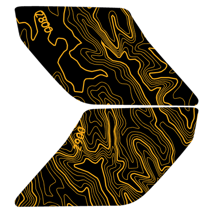 Topo Interior Lower Door Card Insert Overlays (Printed Series) - 2021+ Bronco 2 Door